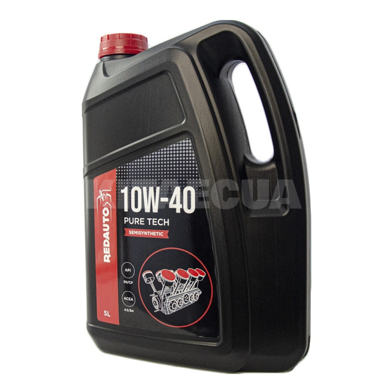 Масло моторное Pure Tech 5л 10W-40 полусинтетическое REDAUTO (PT10W4SS-5) - 6