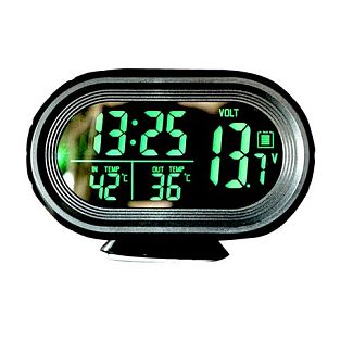 Автомобильные часы с внутренним и наружным термометром 7009VOG VST