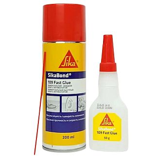 Клей 50мл + активатор 200мл SikaBond-109 Fast Glue SIKA