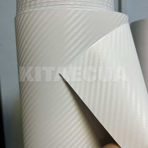 Пленка (декоративная) для кузова 1,52 x 3m, белая carbon KING (31296) - 2