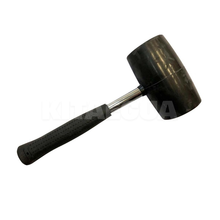 Киянка гумова діаметр 90 мм 1250 г (чорна гума) металева ручка LEVTOOLS (25-90)