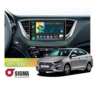 Штатная магнитола X9464 4+64 ГБ 9" Hyundai Solaris 2 2017-2020 (A) SIGMA4car