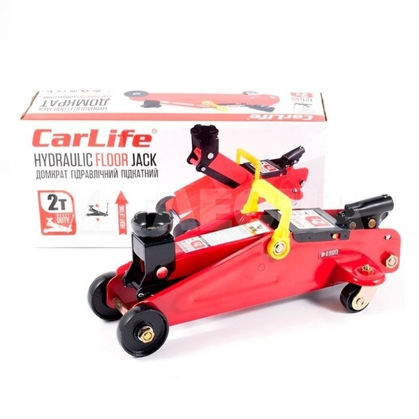 Домкрат гидравлический подкатной 2т (135мм-350мм) CARLIFE (FJ610) - 2