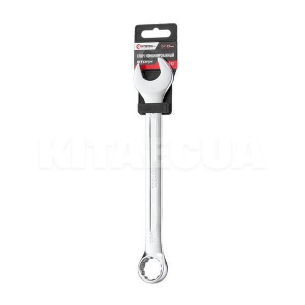 Ключ комбинированный 22 мм Cr-V DIN3113 STORM Intertool (XT-1022) - 4