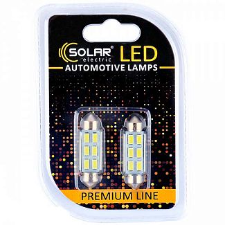 LED лампа для авто SV8.5-8 C5W 6500K Solar