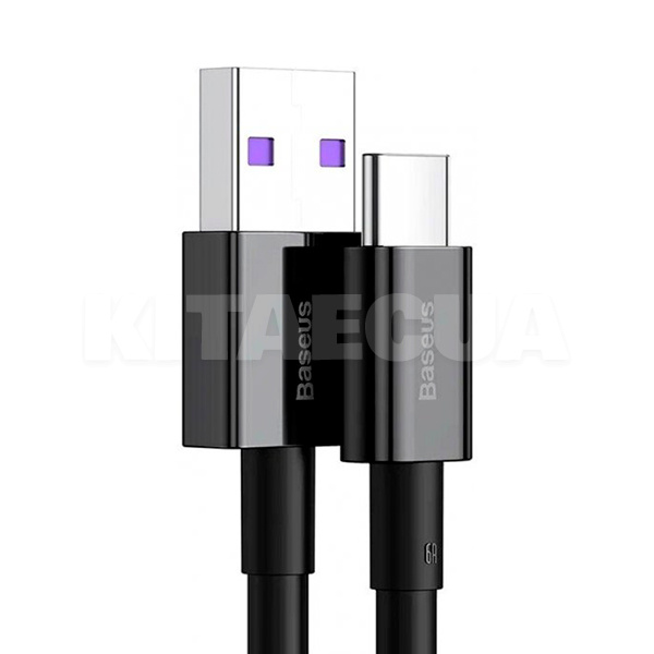 Кабель USB Type-C 66W 2м чорний BASEUS (CATYS-A01) - 2