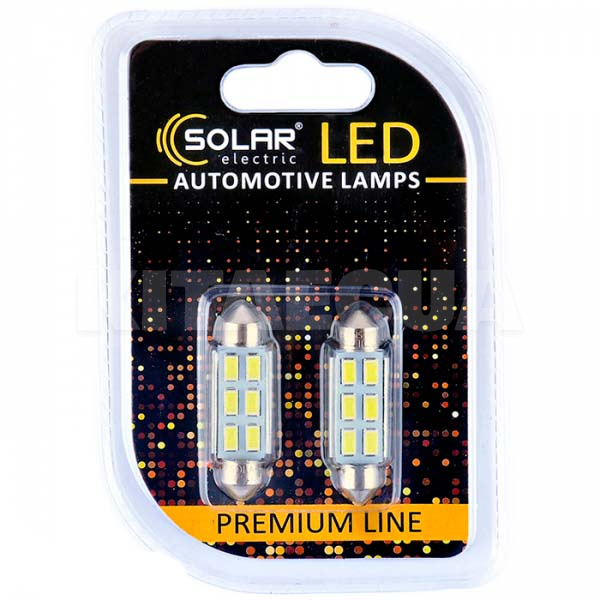 LED лампа для авто SV8.5-8 C5W 6500K Solar (SL1361)