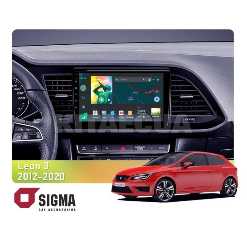 Штатна магнітола X9232 2+32 Gb 9" Seat Leon 3 2012-2020 (F3) SIGMA4car (33766)