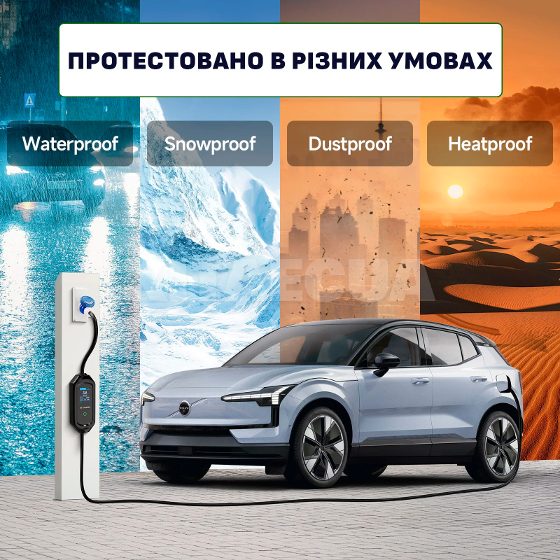 Зарядка для электромобиля Type 1 7.4 кВт 32А 1-фаза Lite Pro Wi-Fi REDAUTO (RD-7T1-LP) - 5
