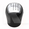 Ручка КПП чорно-сіра шкірозамінник для Renault Kangoo 1998-2008р ABM (280918-6)