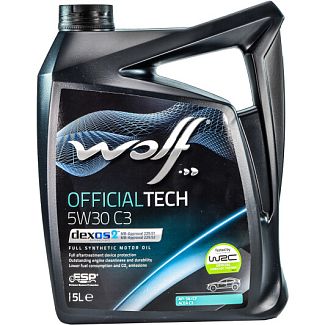 Масло моторне синтетичне 5л 5W-30 Officialtech C3 WOLF