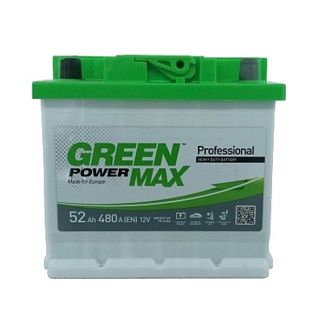 Акумулятор автомобільний 52Ач 480А "+" зліва Green Power