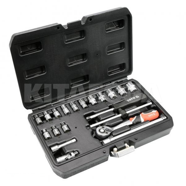 Набір торцевих головок 1/4" 20 предметів YATO (YT-14491)