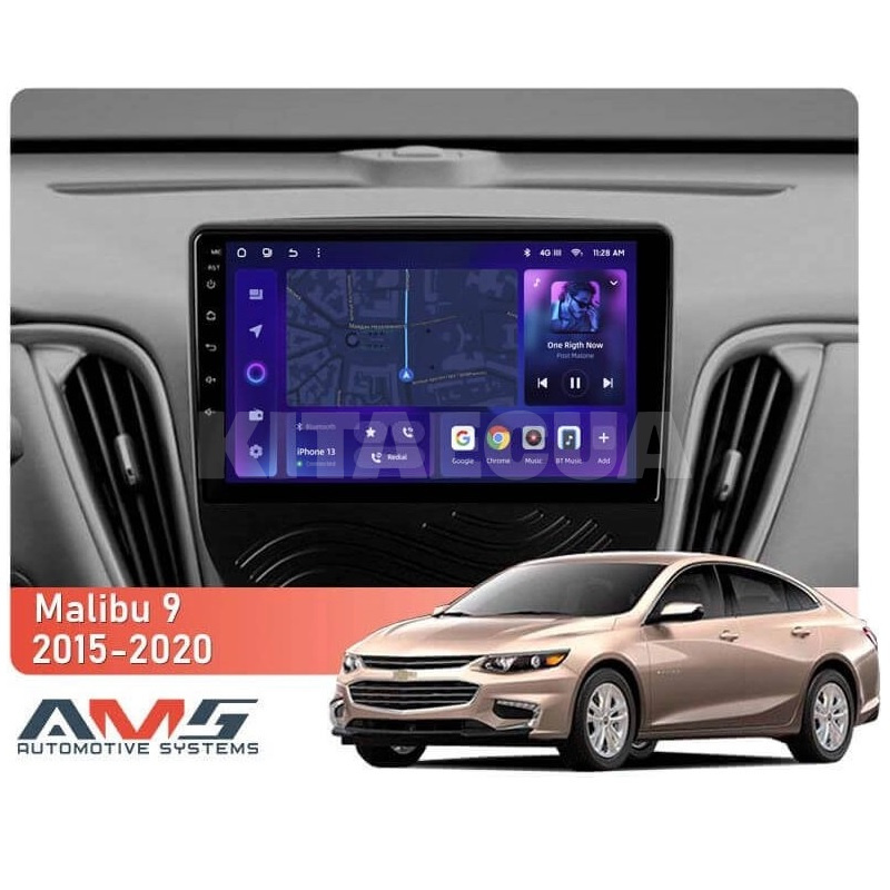 Штатна магнітола MOSS M3 4+32 ГБ 9" Chevrolet Malibu 9 2015-2023 (F1) AMS (49826) - 2
