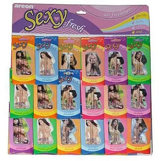 Ароматизатор гель SEXY FRESH MIX на планшете 18 шт. AREON