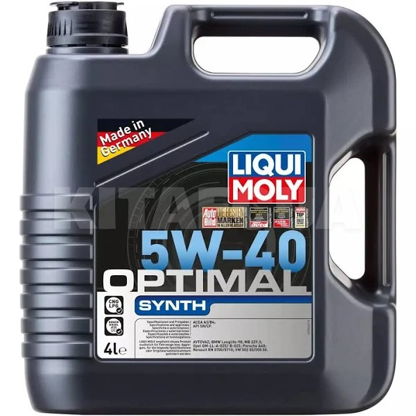 Масло моторное синтетическое 4л 5W-40 Optimal Synth LIQUI MOLY (3926)
