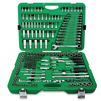 Набор инструментов комбинированный 1/4"-3/8"-1/2" 216 предметов TOPTUL