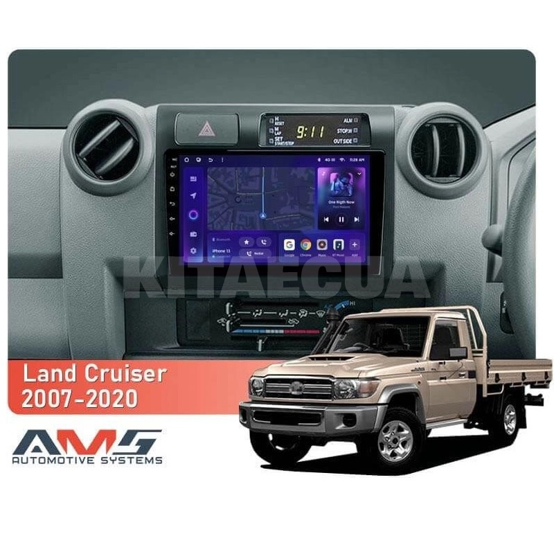 Штатна магнітола MOSS M3 4+32 ГБ 9" Toyota Land Cruiser 70 Series LC 79 2007-2020 AMS (50713) - 2
