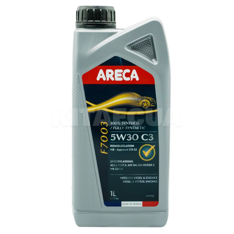 Масло моторное синтетическое 1л 5W-30 F7003 ARECA (050893)