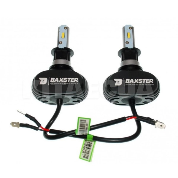 LED лампа для авто S1 H3 PK22s 50W 6000K (комплект) BAXSTER (00-00018753)