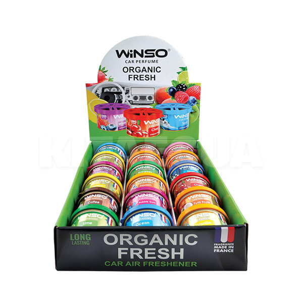 Ароматизатор "микс" 40гр Organic Fresh MIX №1 18шт Winso (500028)