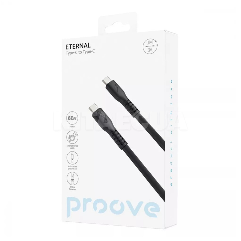 Кабель Type-C Type-C 60W 1м Eternal белый PROOVE (580810003) - 3