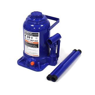 Домкрат гидравлический бутылочный до 20т (217-407мм) LAVITA