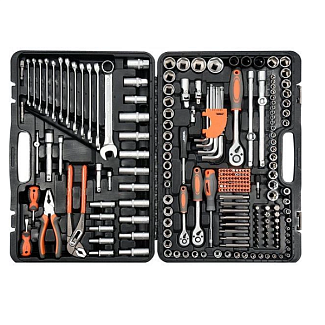 Набор торцевых головок и насадок 1/2", 1/4", 3/8" 225 предметов STHOR