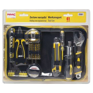 Набор инструментов 1/4" 62 предмета WMC TOOLS