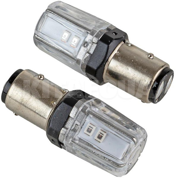 LED лампа для авто BAZ15d 5W 1200K (комплект) PULSO (LP-66157R) - 2