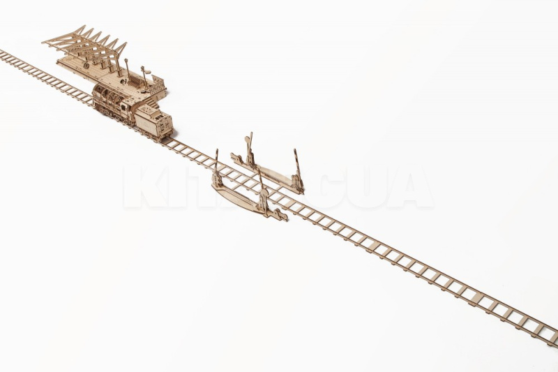 Механічний 3D пазл "Рейки з ж/д переїздом" UGEARS (70014) - 2
