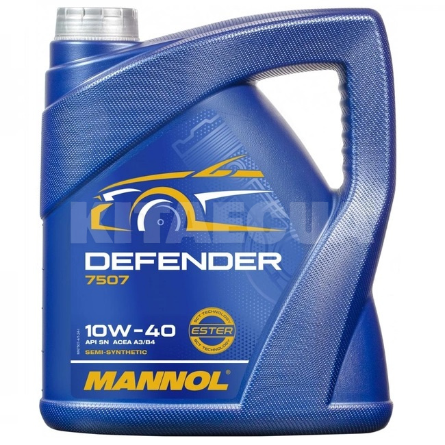 Масло моторное полусинтетическое 4л 10W-40 Defender Mannol (MN7507-4)