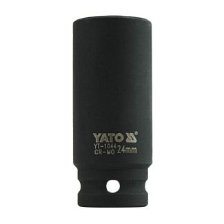 Головка торцевая ударна 6-гранная 24мм 1/2" 78мм YATO