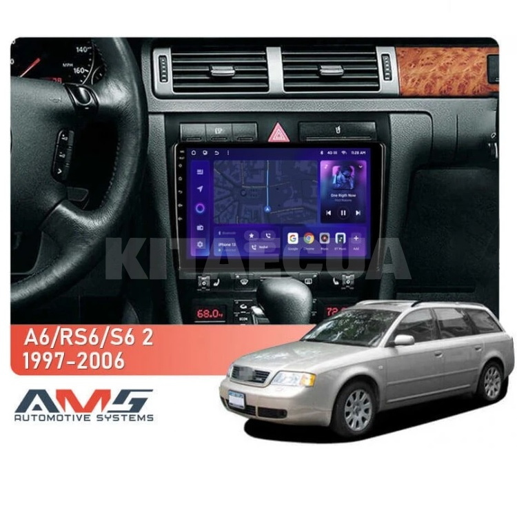 Штатна магнітола MOSS M3 4+32 ГБ 9" Audi S6 2 1999-2004 AMS (49789) - 2
