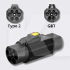 Переходник 7.4 кВт 32А 1-фаза Type 2 (станция) - GB/T AC (китайское авто) с фиксатором OLINK (АС Адаптер Type 2 - Type GBT з фіксатором (1Ф))