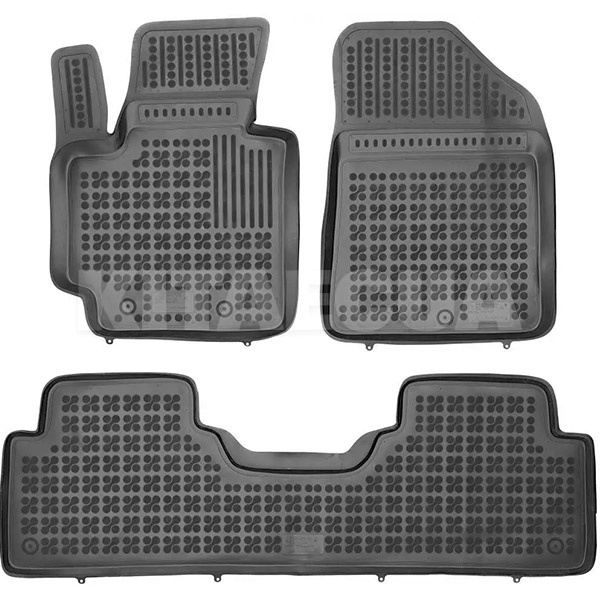 Гумові килимки в салон Kia Soul II (2013-2018) (3шт) 201018 REZAW-PLAST (30571)