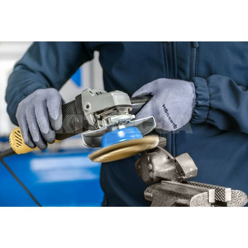 Щетка чашечная латунная с резьбой 100 мм HOGERT (HT7D732) - 2