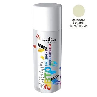 Фарба-емаль 400мл VOLKSWAGEN біла 01 (LH9D) NEW TON