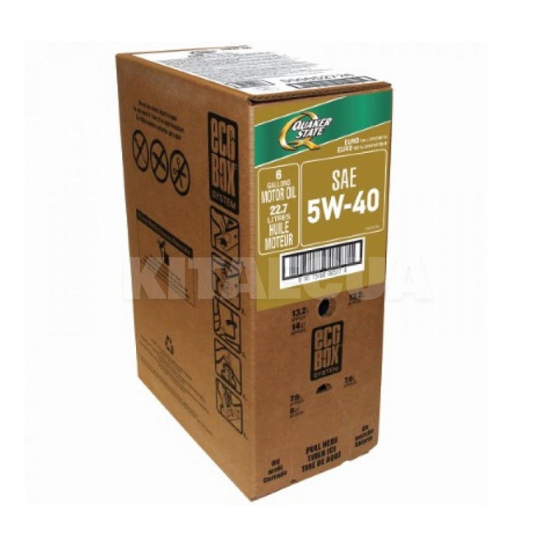 Масло моторне синтетичне 22.7л 5W40 Euro Ecobox Quaker State (550052726)