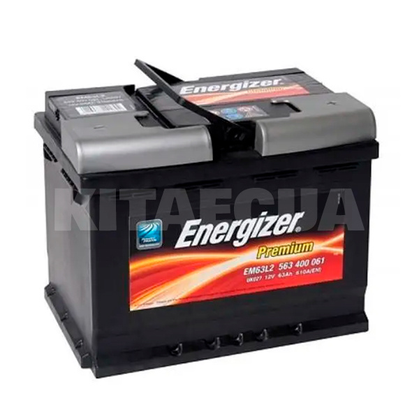 Аккумулятор автомобильный 63Ач 610А "+" справа Energizer (563400061)