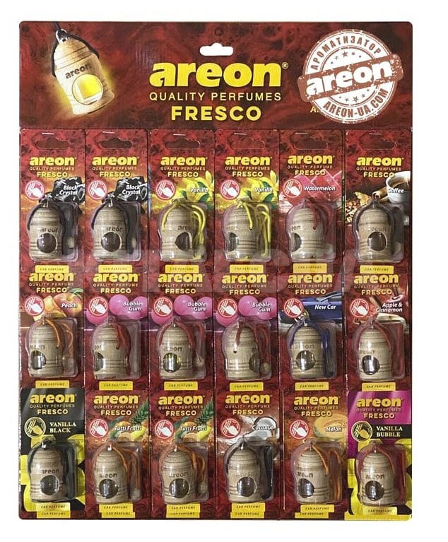 Ароматизатор 4мл Display Wood Fresco на планшете 18 шт. AREON (PANFRTN-08285)