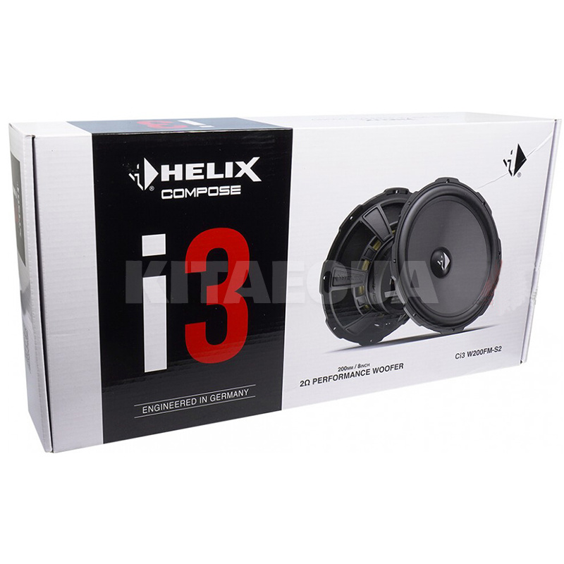 Динаміки низькочастотні 8" (20 см) 100 Вт чорні (2 шт) Ci3 W200FM-S2 Helix (35606) - 3