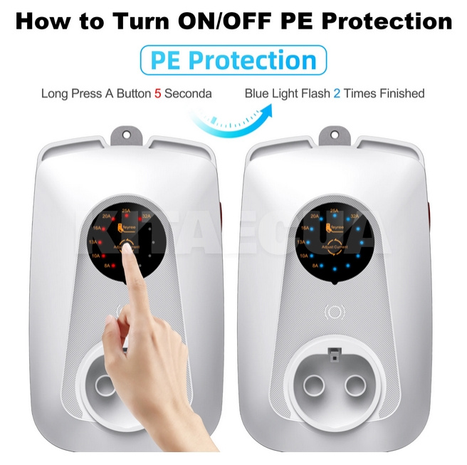 Зарядка для электромобиля Type 2 7.4 кВт 32А 1-фаза Aries (FY7-32-1PH-TP2-CS-AR)