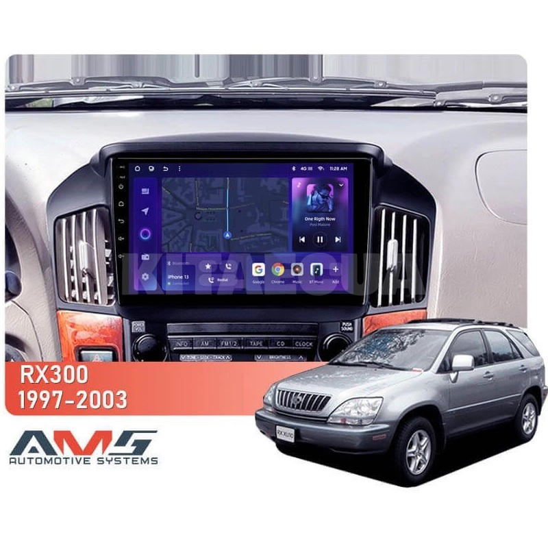Штатная магнитола MOSS M3 4+32 ГБ 9" Lexus RX300 XU10 1997-2003 (F1) AMS (50118) - 2