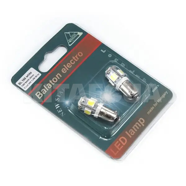 LED лампа для авто BL-168 BA9S 1.2W (комплект) BALATON (135979) - 2