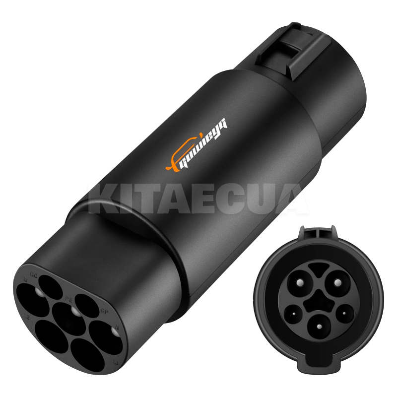 Переходник 7.4 кВт 32А 1-фаза Type 1 (станция) - GB/T AC (китайское авто) GUWIEYG (P-T1GBT) - 2