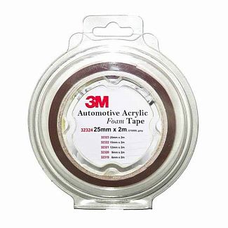 Двусторонняя лента 5 м х 12 мм темно-серая 3M