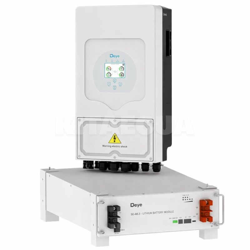 Набор инвертор гибридный 6 KW + батарея аккумуляторная 5.32kWH LV DEYE (SUN-6K-SE-G5.3)