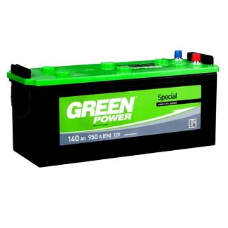 Акумулятор автомобільний 140Ач 950А "+" зліва Green Power