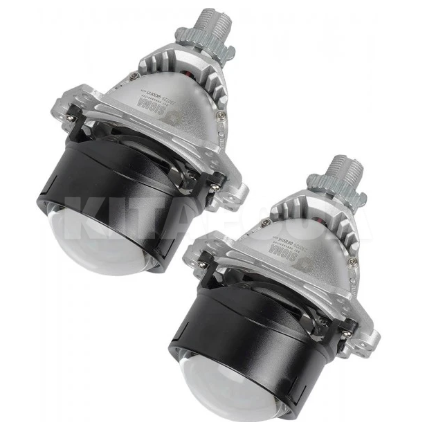 Bi-LED лінзи в фари H4/H7/HB3/HB4 2.5" 45/50W 5500K SIGMA4car (36135)